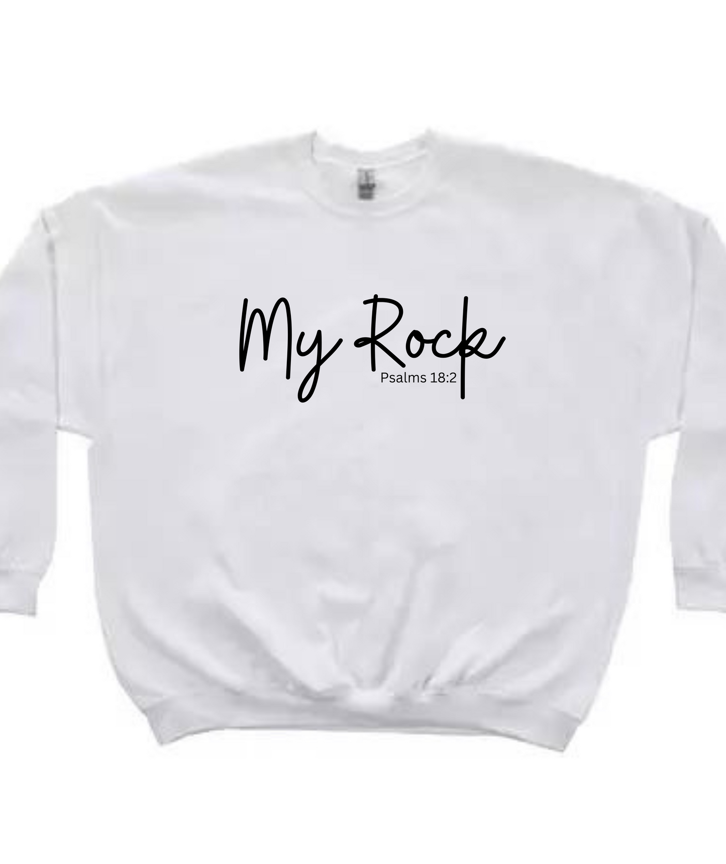 My Rock Scripture Sweatshirt - vinyl