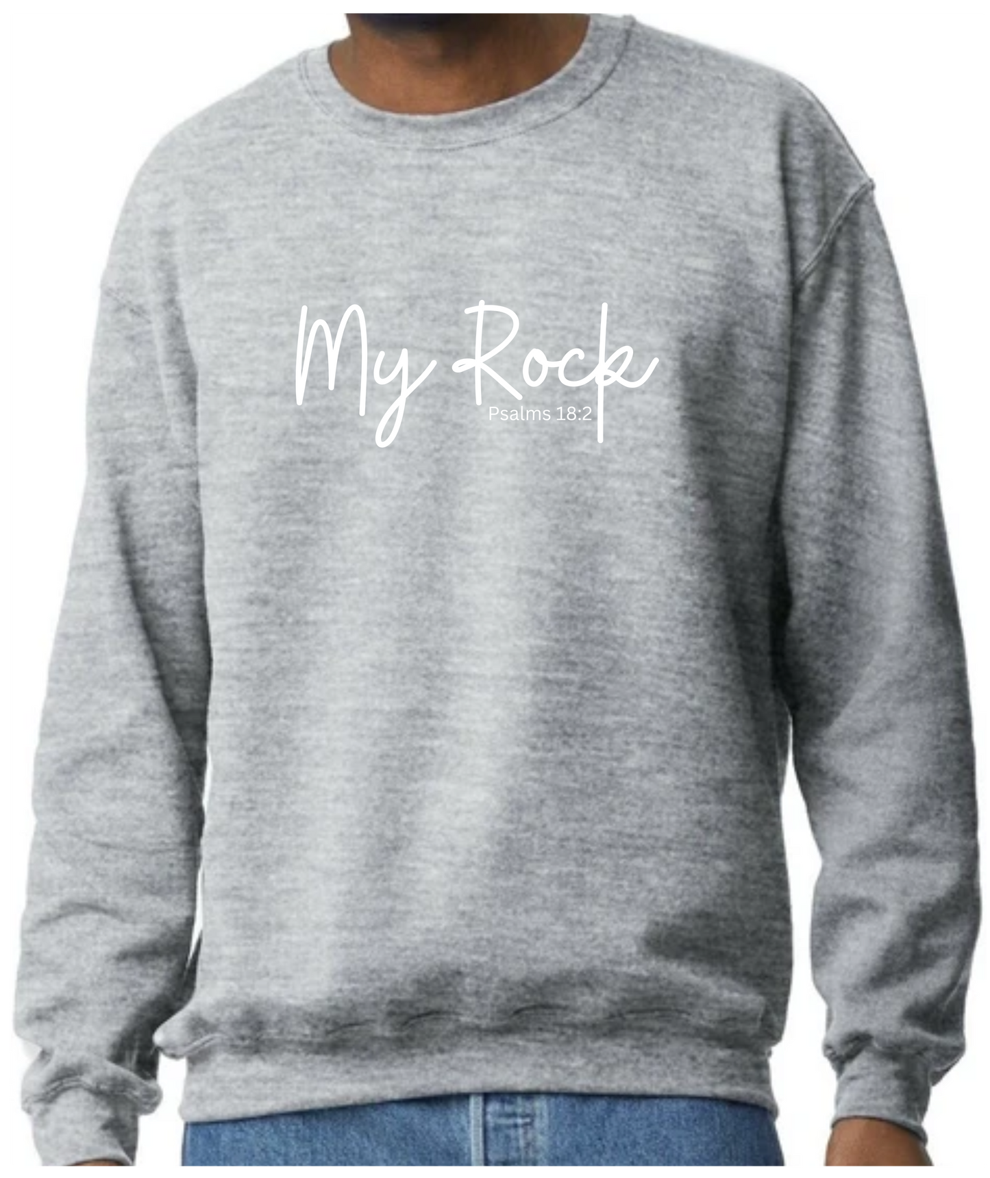 My Rock Scripture Sweatshirt - vinyl