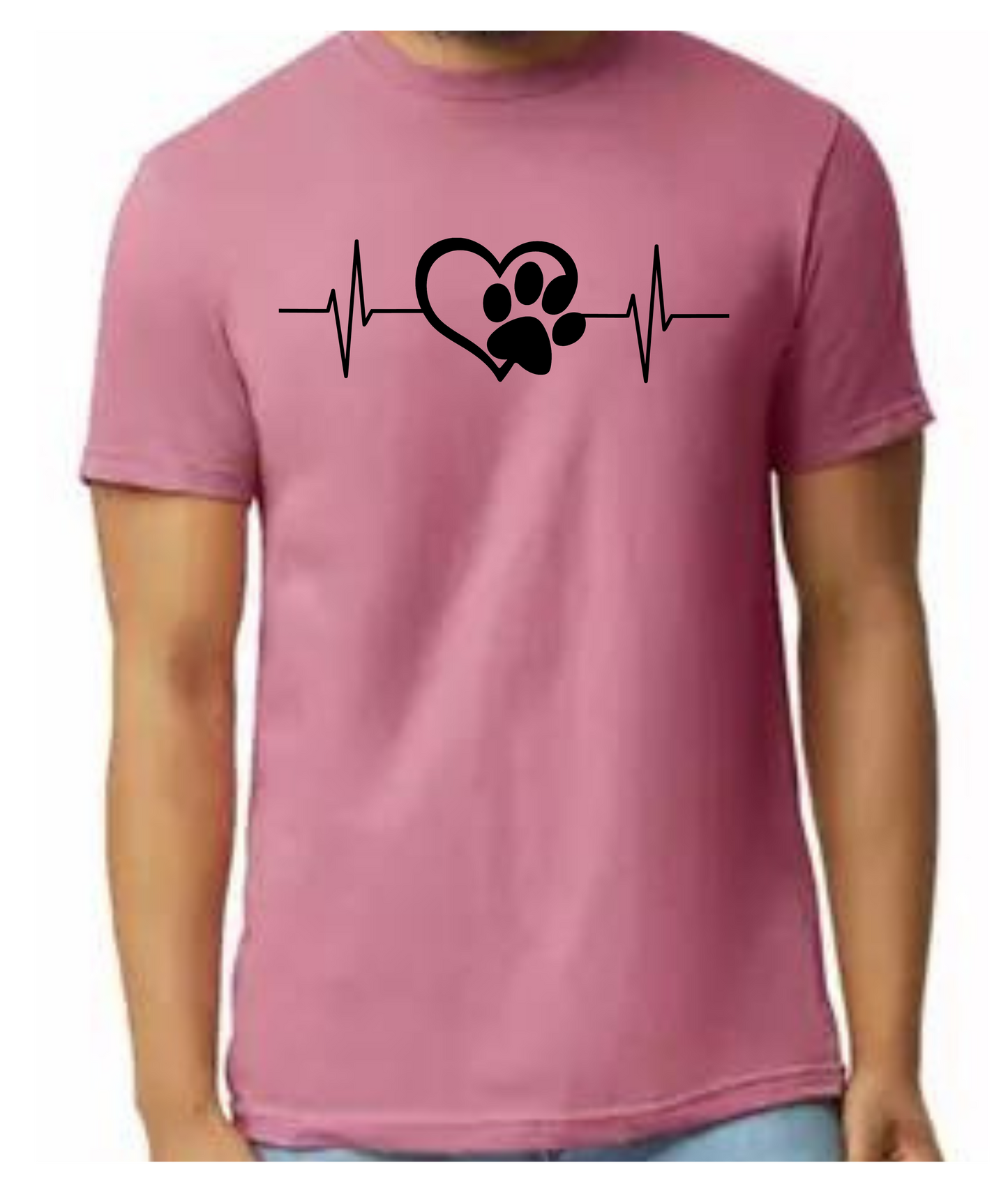 Paw Print Heart Beat T-shirt