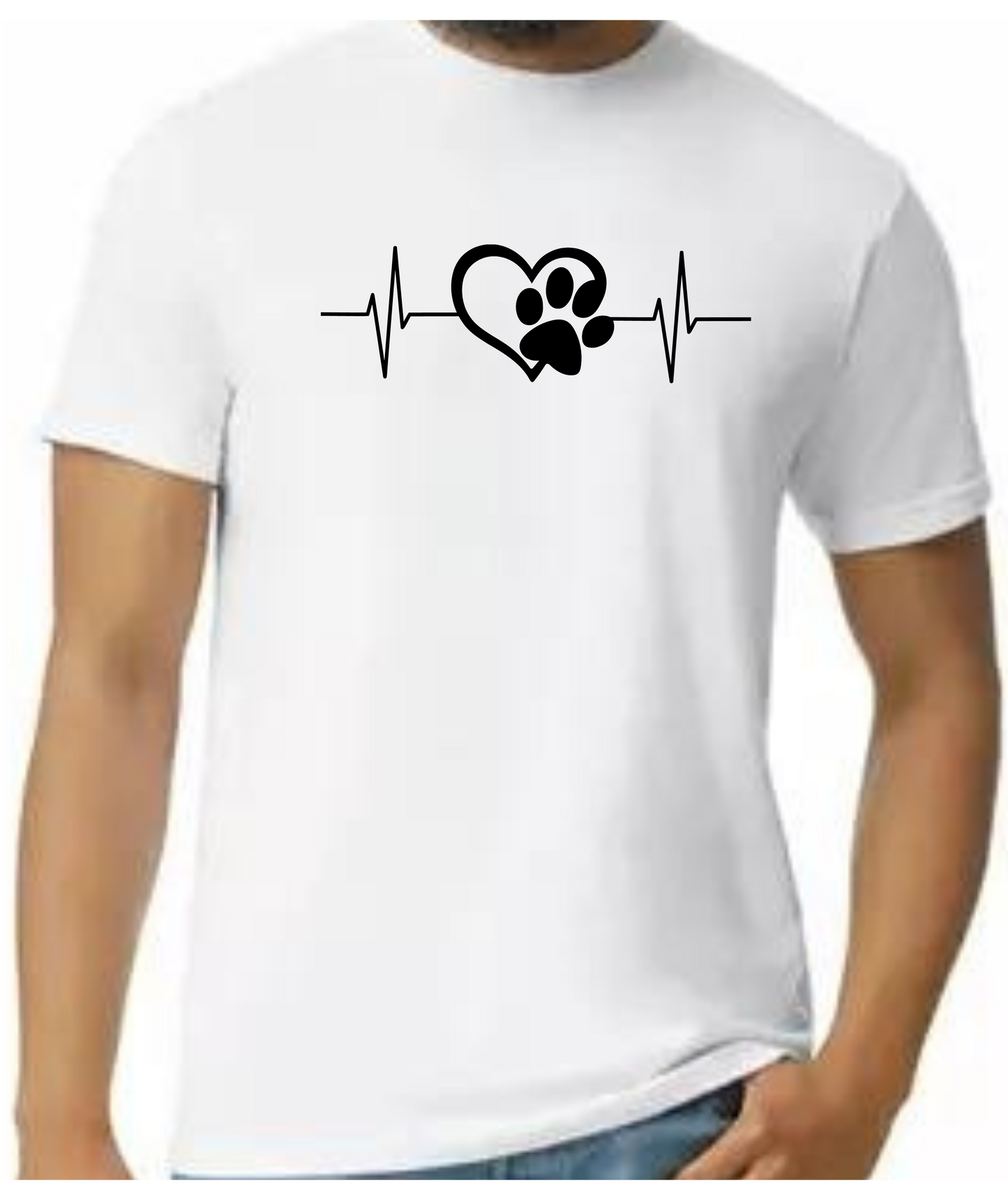 Paw Print Heart Beat T-shirt