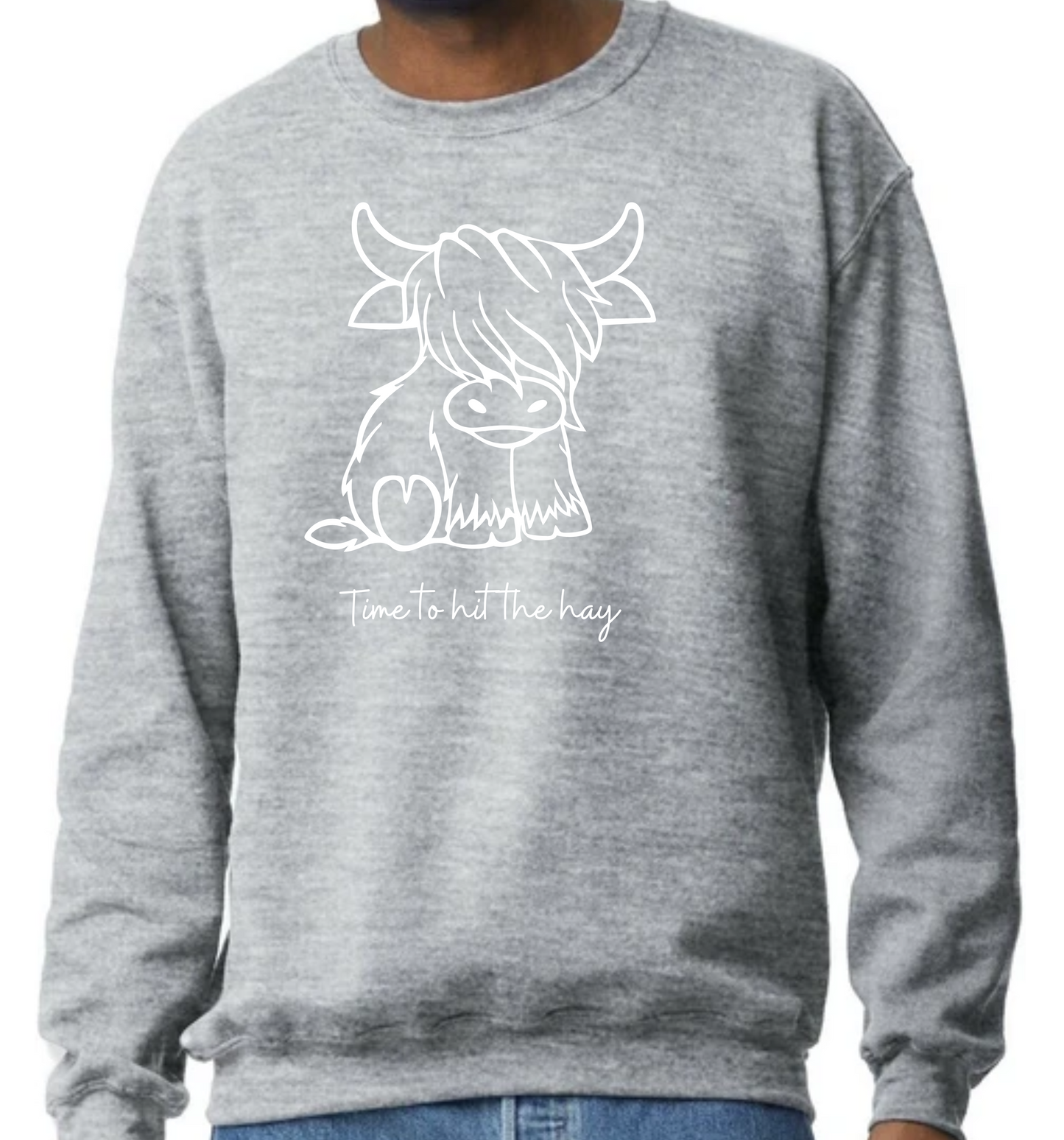 Franklin the Highland Cow Sweatshirt- Vinyl