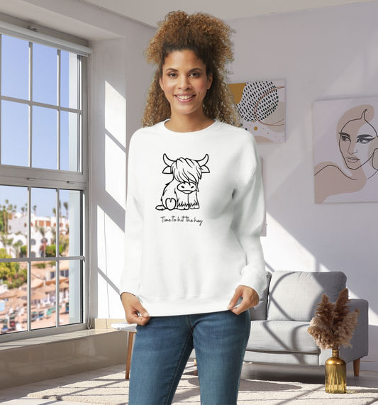 Franklin the Highland Cow Sweatshirt- Vinyl